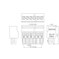 3,81 mm Seite vertikaler Plug-in-Anterminal-Stecker